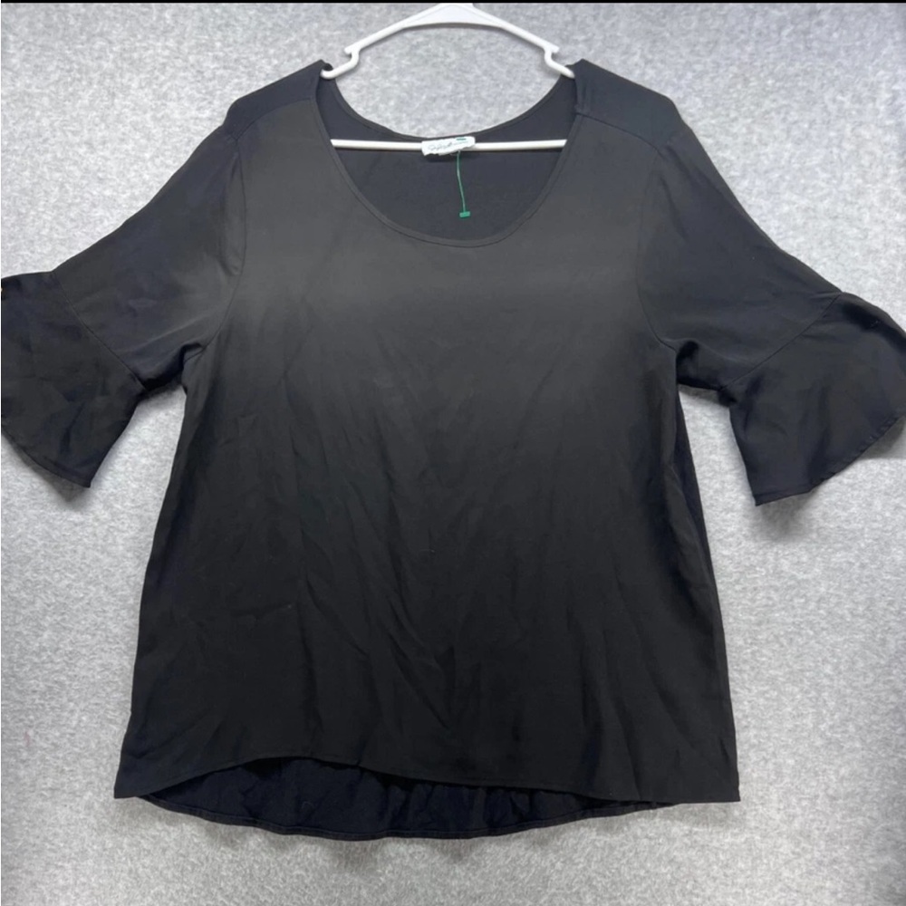 Jaclyn Smith Elegant Black Blouse